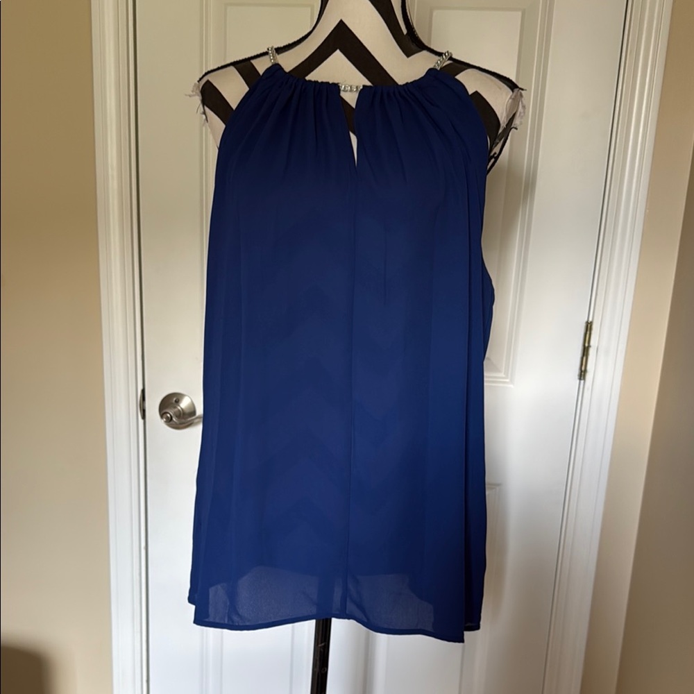Elegant Blue Women's Top